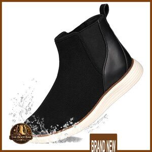 Waterproof Slip On Chelsea Boots Orthopedic Comfort Wide Toe Lightweight Walking